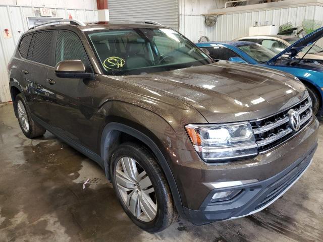 1V2UR2CA1KC554462 - 2019 VOLKSWAGEN ATLAS SE BROWN photo 1