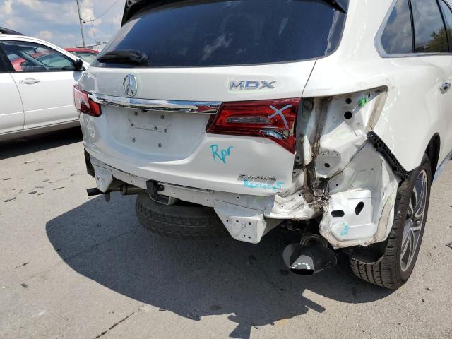 5FRYD4H88HB018282 - 2017 ACURA MDX ADVANC WHITE photo 9