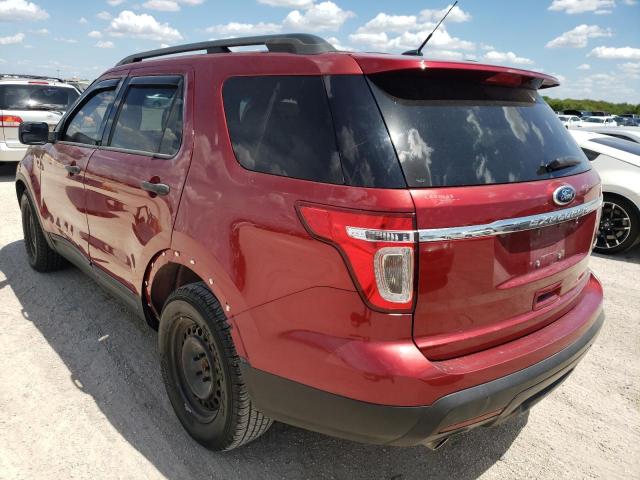 1FM5K7B84DGB33395 - 2013 FORD EXPLORER RED photo 3