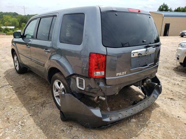 5FNYF4H7XDB026574 - 2013 HONDA PILOT EXLN GRAY photo 3