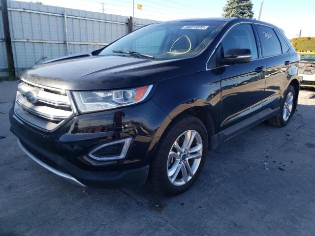 2FMPK4J99GBB10451 - 2016 FORD EDGE SEL BLACK photo 2