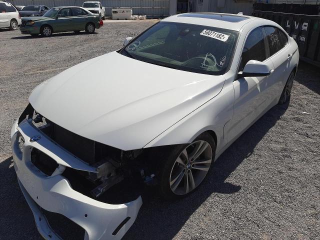 WBA4J5C55KBM66482 - 2019 BMW 440I GRAN WHITE photo 2