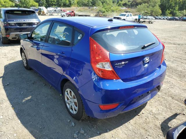 KMHCT5AE3CU032123 - 2012 HYUNDAI ACCENT BLUE photo 3