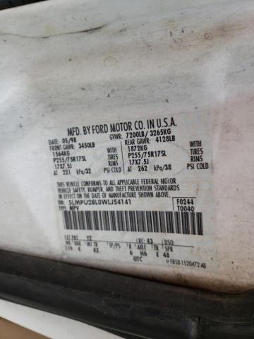 5LMPU28L0WLJ54141 - 1998 LINCOLN NAVIGATOR 白色 照片 10