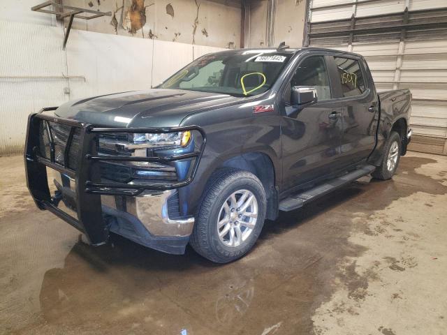 3GCUYDED2KG147190 - 2019 CHEVROLET SILVERADO BLUE photo 2