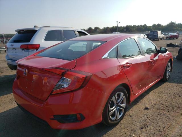 2HGFC2F51JH511585 - 2018 HONDA CIVIC LX RED photo 4