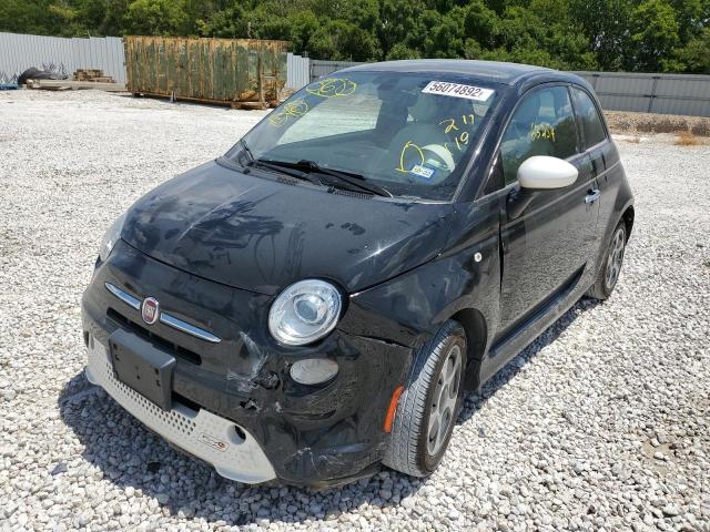 3C3CFFGE2GT211119 - 2016 FIAT 500 ELECTR BLACK photo 2