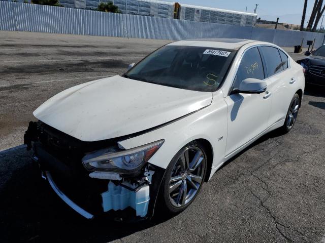 JN1EV7AP1KM541570 - 2019 INFINITI Q50 LUXE WHITE photo 2