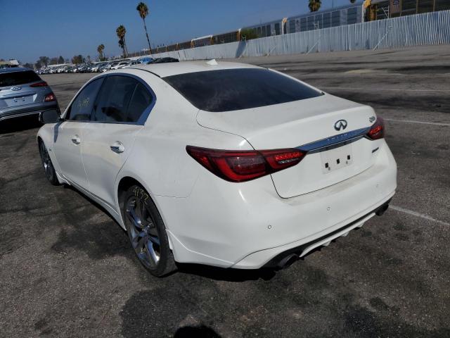 JN1EV7AP1KM541570 - 2019 INFINITI Q50 LUXE WHITE photo 3