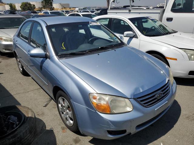 KNAFE122885571036 - 2008 KIA SPECTRA BLUE photo 1