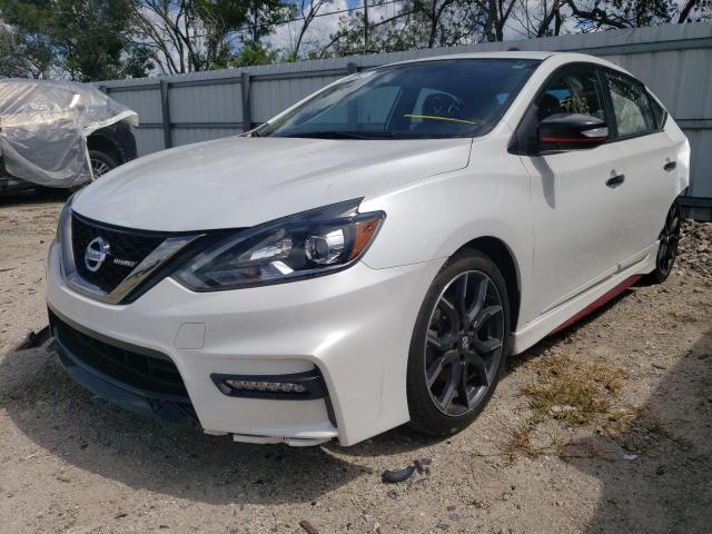 3N1CB7AP9KY207476 - 2019 NISSAN SENTRA SR WHITE photo 2