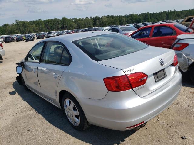 3VW2K7AJ7DM217676 - 2013 VOLKSWAGEN JETTA BASE SILVER photo 3