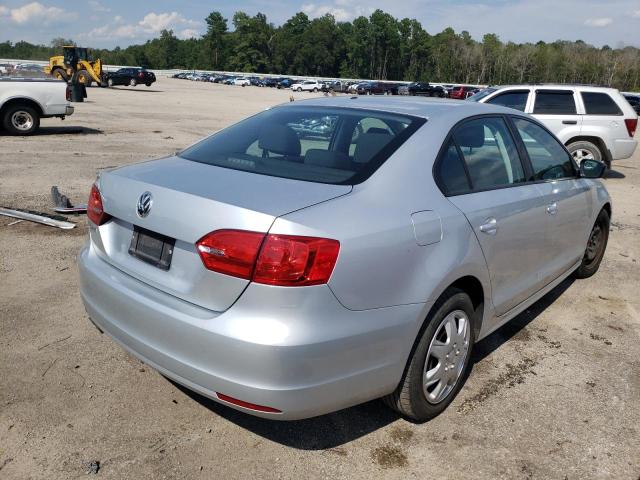 3VW2K7AJ7DM217676 - 2013 VOLKSWAGEN JETTA BASE SILVER photo 4