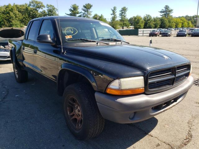 1D7HG38X73S334073 - 2003 DODGE DAKOTA QUA BLACK photo 1