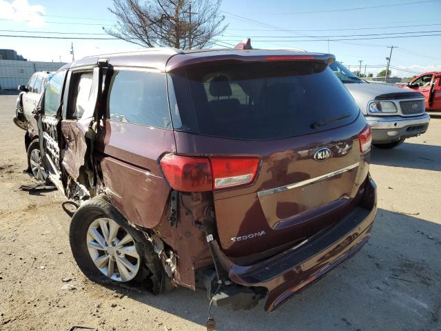 KNDMB5C11G6120068 - 2016 KIA SEDONA SILVER photo 3