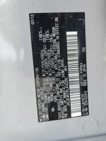 JTLZE4FEXDJ043395 - 2013 TOYOTA SCION XB Gümüş fotoğraf 10