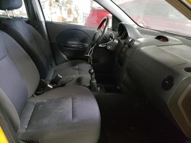 KL1TD66666B548850 - 2006 CHEVROLET AVEO BASE YELLOW photo 5
