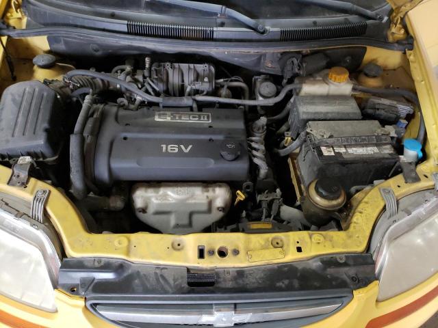 KL1TD66666B548850 - 2006 CHEVROLET AVEO BASE YELLOW photo 7