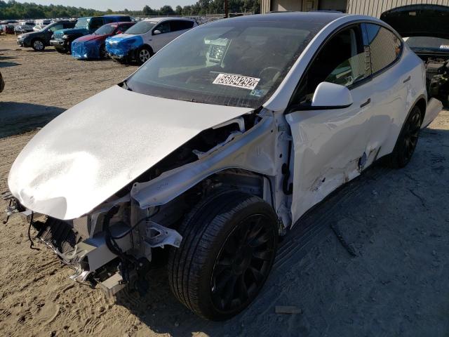 7SAYGDEEXNF385752 - 2022 TESLA MODEL Y أبيض صورة 2