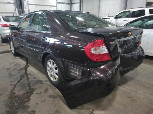 4T1BF30K33U562820 - 2003 TOYOTA CAMRY LE იასამნისფერი ფოტო 3