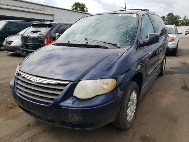 2A4GP54L96R807766 - 2006 CHRYSLER TOWN AND C BLUE photo 2