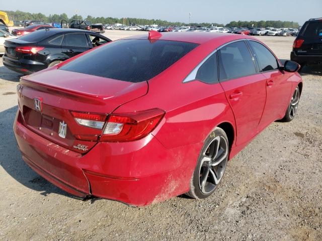 1HGCV2F3XLA000521 - 2020 HONDA ACCORD SPO წითელი ფოტო 4