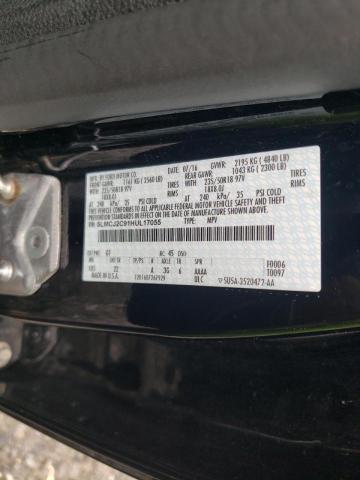 5LMCJ2C91HUL17055 - 2017 LINCOLN MKC SELECT შავი ფოტო 10