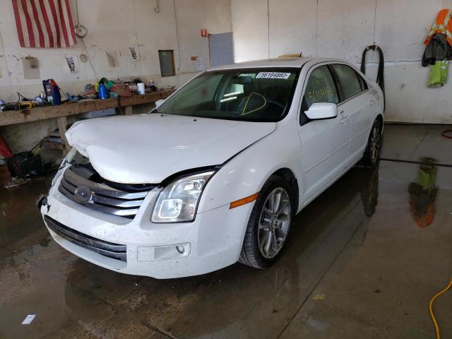 3FAHP08119R124860 - 2009 FORD FUSION SEL WHITE photo 2