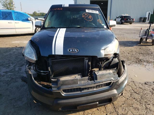 KNDJT2A25A7072912 - 2010 KIA SOUL BLUE photo 9