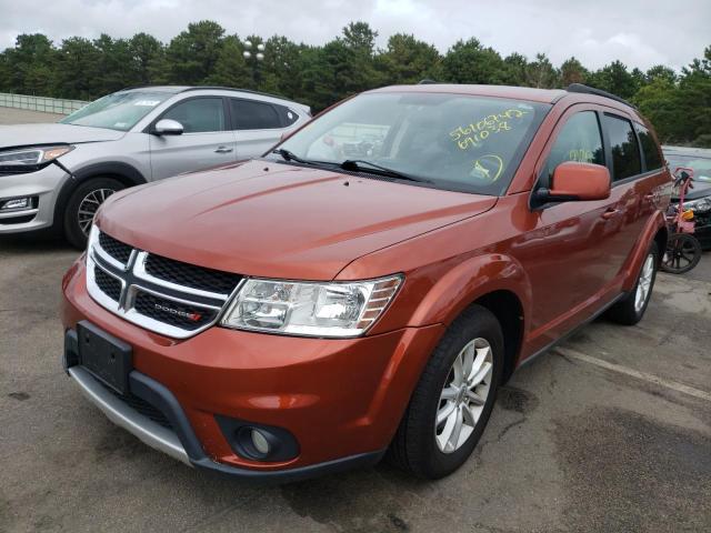 3C4PDDBG7DT691038 - 2013 DODGE JOURNEY ORANGE photo 2