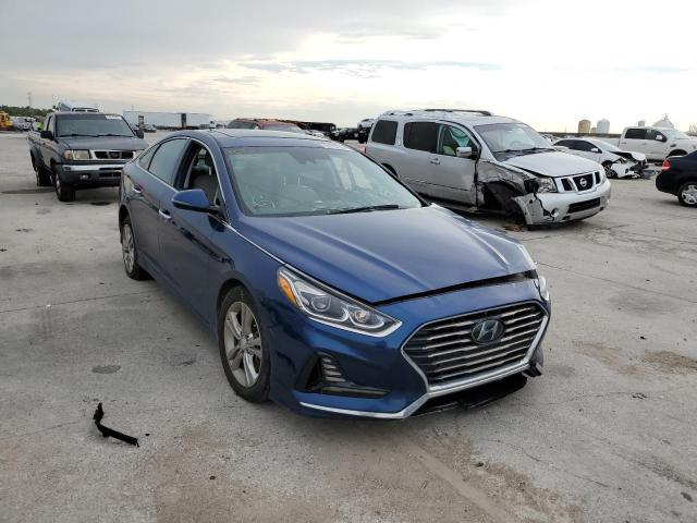 5NPE34AF7JH678630 - 2018 HYUNDAI SONATA BLUE photo 1