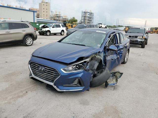 5NPE34AF7JH678630 - 2018 HYUNDAI SONATA BLUE photo 2