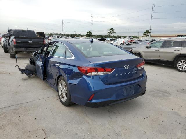 5NPE34AF7JH678630 - 2018 HYUNDAI SONATA BLUE photo 3