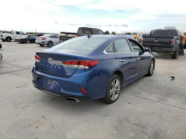 5NPE34AF7JH678630 - 2018 HYUNDAI SONATA BLUE photo 4