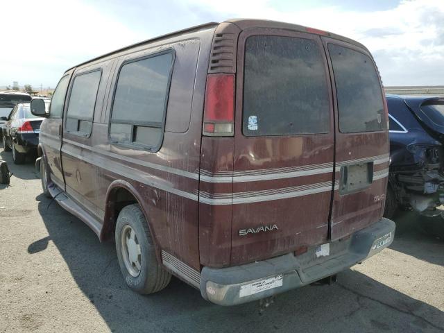 1GDFG15R2W1046687 - 1998 GMC SAVANA RV MAROON photo 3