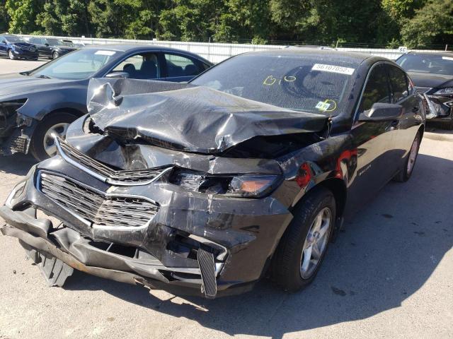 1G1ZB5ST2JF267086 - 2018 CHEVROLET MALIBU LS BLACK photo 2