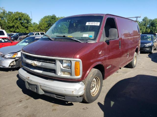 1GCFG15W3Y1115948 - 2000 CHEVROLET EXPRESS RED photo 2
