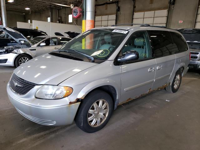 2C4GP54L14R618581 - 2004 CHRYSLER TOWN & COU Srebrny zdjęcie 2