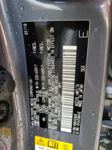 JTJYARBZ0J2102269 - 2018 LEXUS NX 300 BAS 灰色 照片 10