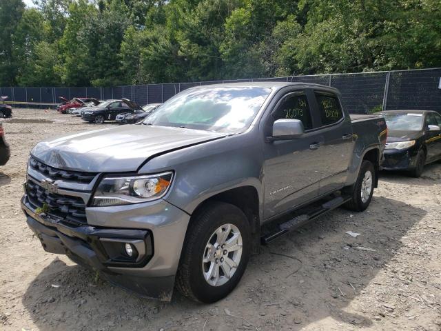 1GCGTCEN5M1112403 - 2021 CHEVROLET COLORADO L GRAY photo 2