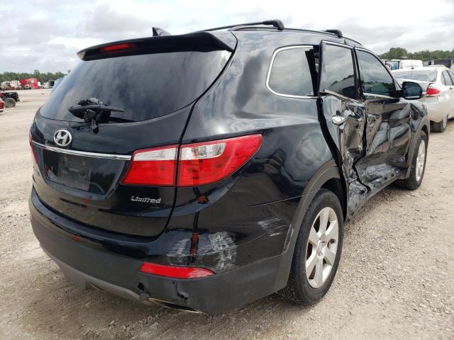 KM8SR4HF0DU001447 - 2013 HYUNDAI SANTA FE L BLACK photo 4