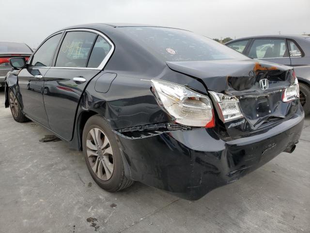 1HGCR2F34DA255803 - 2013 HONDA ACCORD LX BLACK photo 3