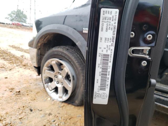 1C6RD7NT0CS152447 - 2012 DODGE RAM 1500 L BLACK photo 10