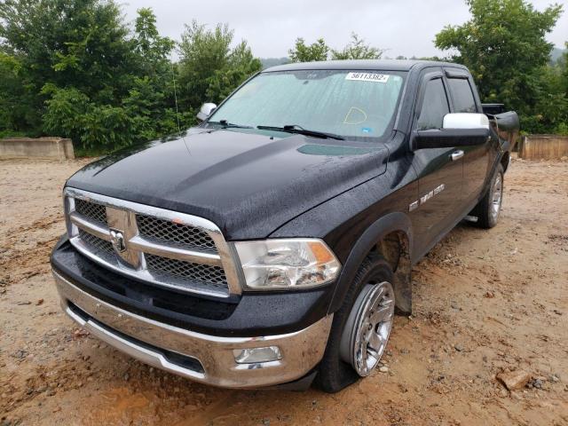 1C6RD7NT0CS152447 - 2012 DODGE RAM 1500 L BLACK photo 2