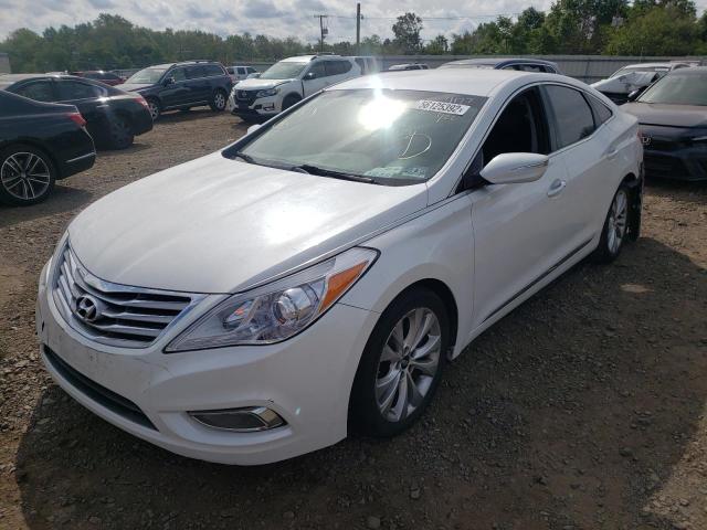 KMHFH4JG0EA370609 - 2014 HYUNDAI AZERA GLS WHITE photo 2