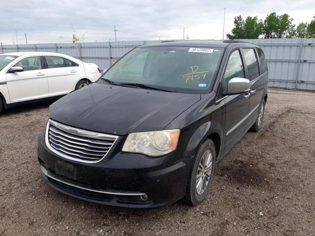 2C4RC1CG8ER107159 - 2014 CHRYSLER TOWN & COU BLACK photo 2