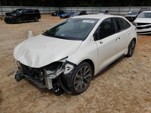 5YFS4MCE0MP069312 - 2021 TOYOTA COROLLA SE WHITE photo 2