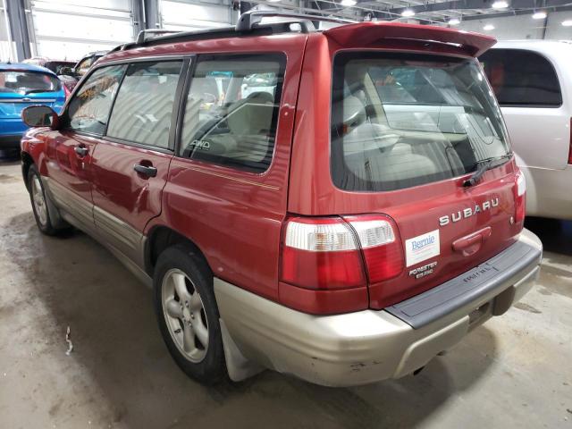 JF1SF65591H740802 - 2001 SUBARU FORESTER S RED photo 3