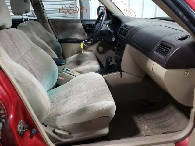 JF1SF65591H740802 - 2001 SUBARU FORESTER S RED photo 5
