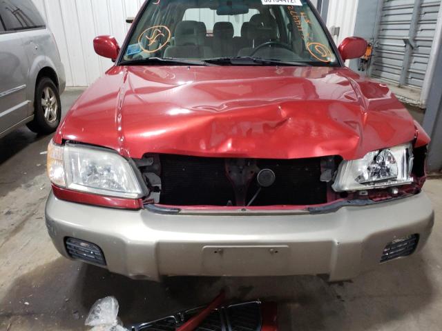JF1SF65591H740802 - 2001 SUBARU FORESTER S RED photo 9